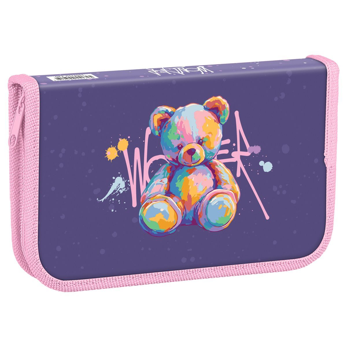 Пенал 1 отделение, 190*115 ArtSpace "Bear", фольга