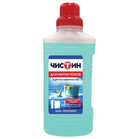 Средство для мытья пола и других твердых поверхностей 1кг ЧИСТИН "Морская волна", ш/к, 24596 