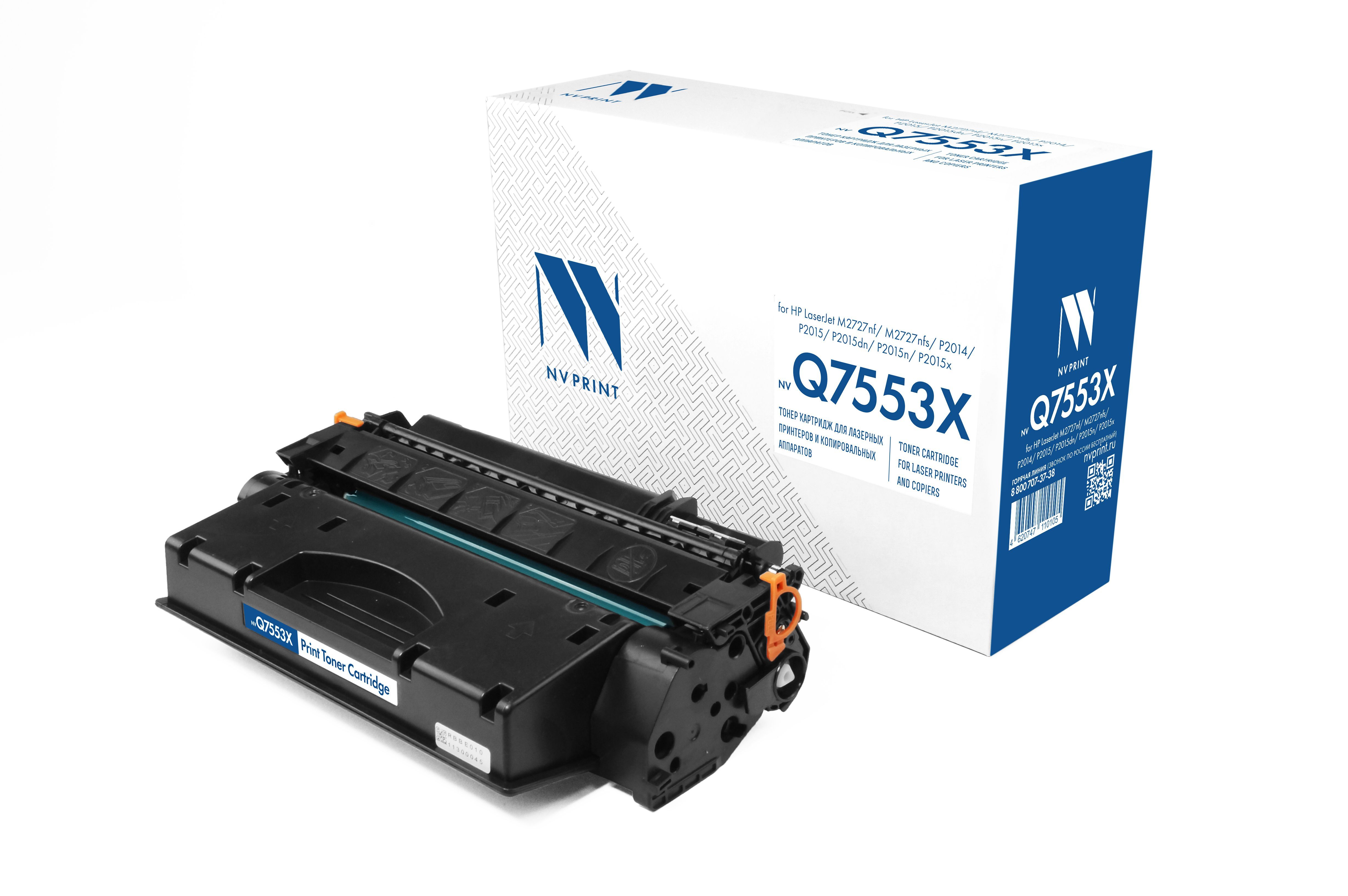 Картридж совм. NV Print Q7553X (№53X) черный для HP LJ P2014/P2015/M2727 (7000стр.)