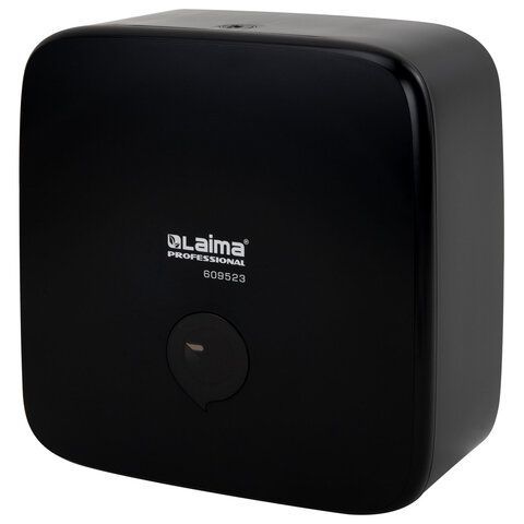 Диспенсер для полотенец LAIMA PROFESSIONAL PREMIUM BLACK (Система H3), V-сложения, черный, ABS-пластик, 609523