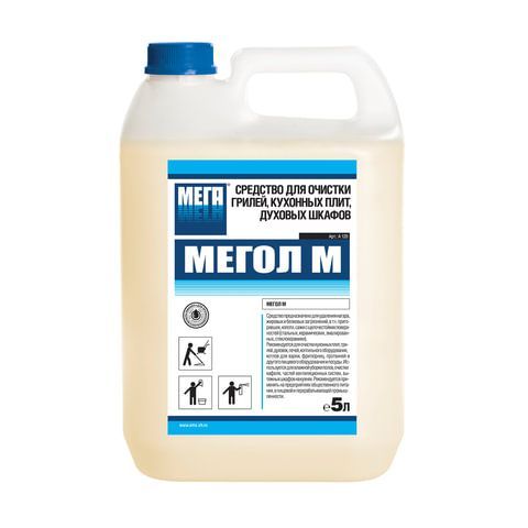 картинка Средство для чистки плит, духовок, грилей от жира/нагара 5 л, МЕГОЛ М, гель от магазина