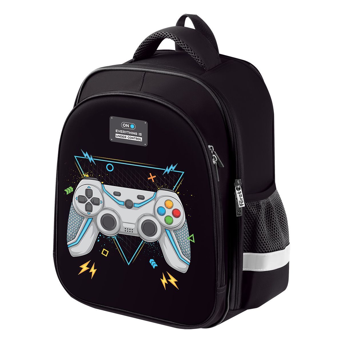 Ранец Först School Light "Computer games" 35*29*12см, 2 отделения, 2 кармана, анатомическая спинка