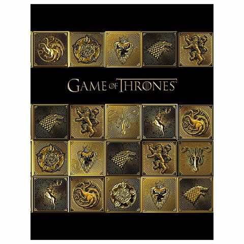 Тетрадь на кольцах А5 170х220 мм, 120 л., ламинация, клетка, HATBER, "Игра престолов", 120ТК5В1_26317