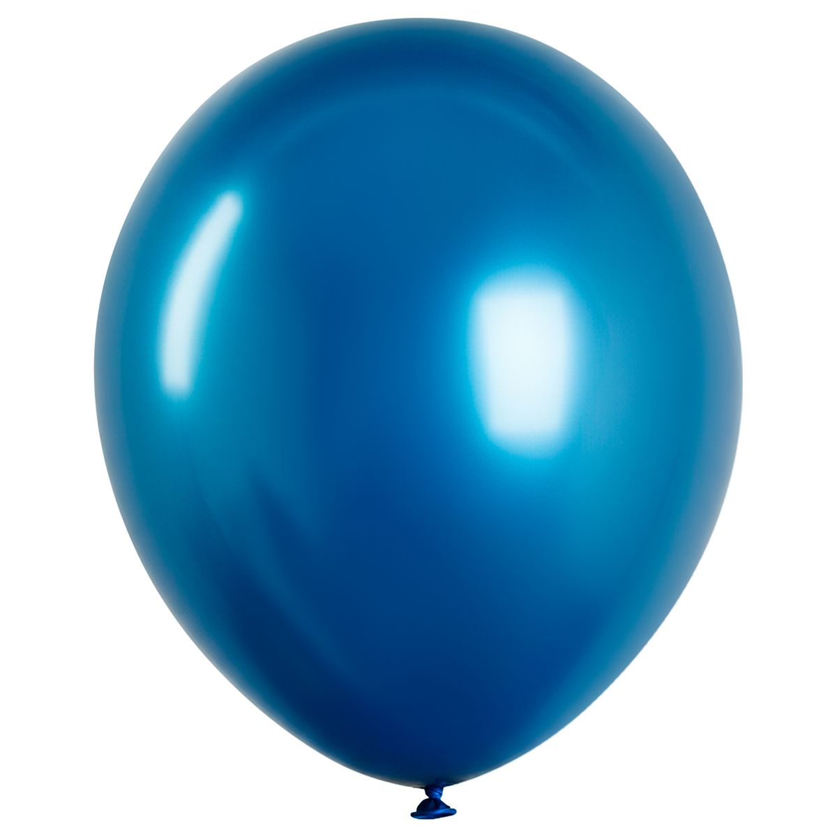 Воздушные шары,  50шт., М12/30см, MESHU, хром, синий