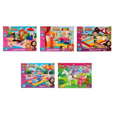 Конструктор пластиковый "СКАЗОЧНЫЙ ПАТРУЛЬ", 24-43 детали, ассорти, ГОРОД МАСТЕРОВ