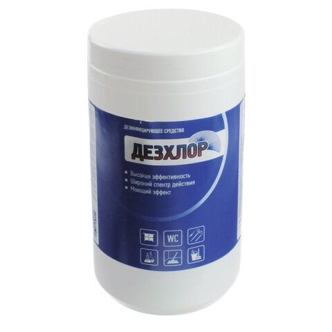 Средство дезинфицирующее 1 кг, ДЕЗХЛОР, хлорные таблетки 300 шт., банка 