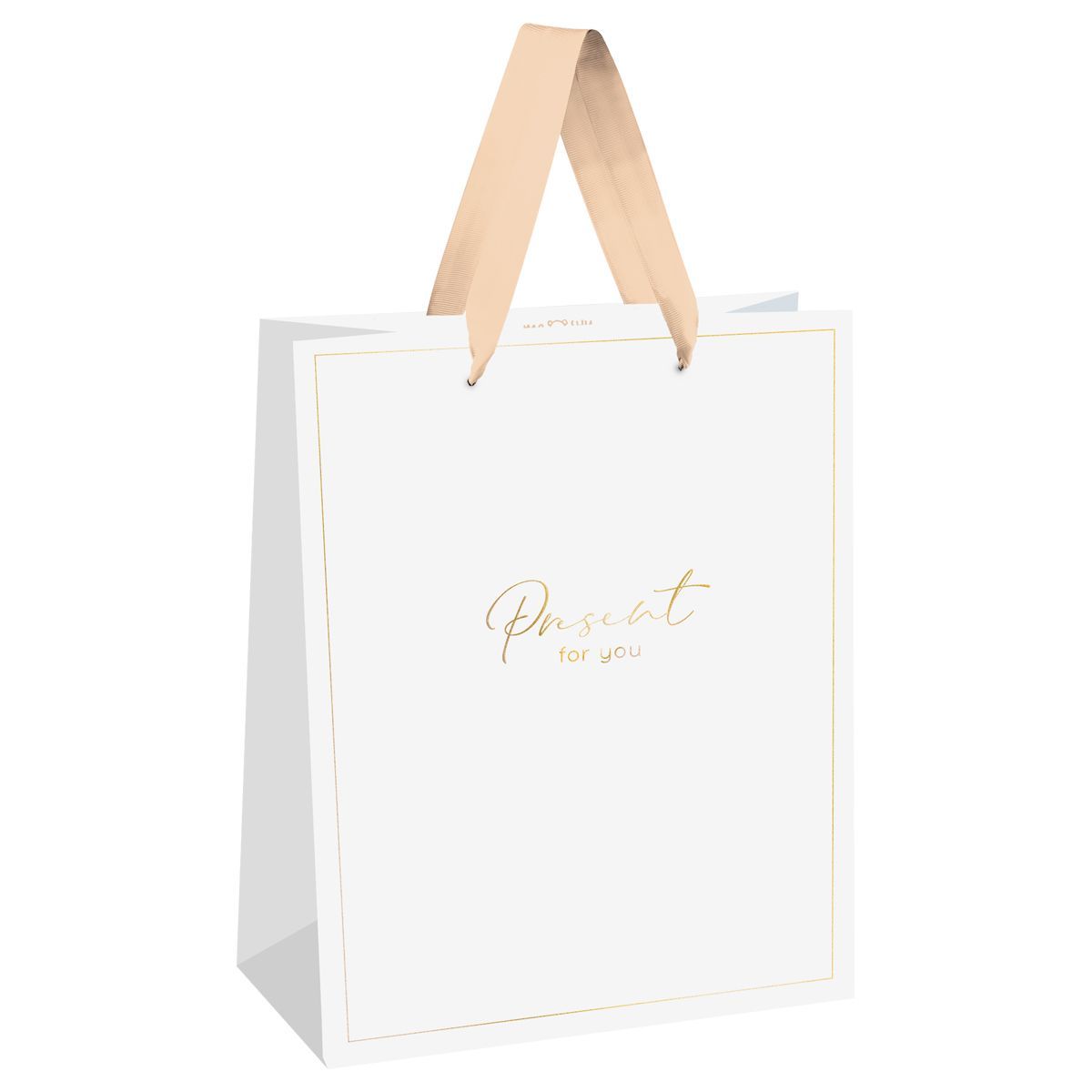 Пакет подарочный 26*32*12см MESHU "Элегантный", фольга, матовая ламинация