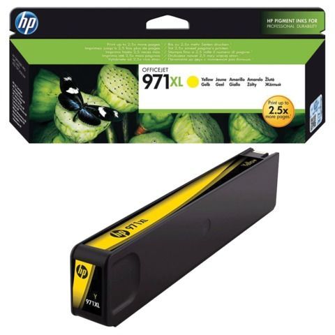 Картридж струйный HP (CN628AE) OfficeJet Pro X576/476/451/551, №971XL, желтый, оригинальный, ресурс 6600 страниц Картридж струйный HP (CN628AE) OfficeJet Pro X576/476/451/551, №971XL, желтый, оригинальный, ресурс 6600 страниц