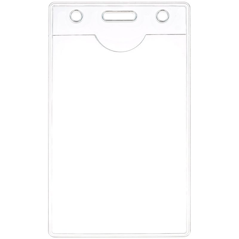 Бейдж вертикальный OfficeSpace, 63*105мм (размер вставки 55*85мм), без держателя