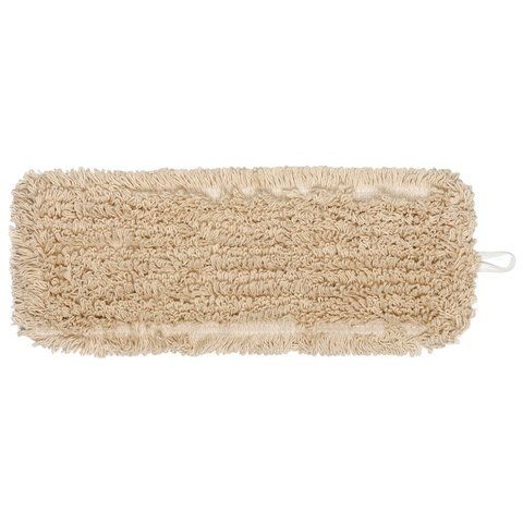 Насадка МОП плоская для швабры/держателя 50 см, уши/карманы (ТИП У/К), нашивной хлопок, LAIMA EXPERT, 605304