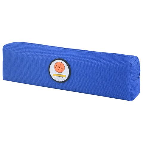 Пенал ЮНЛАНДИЯ ЮНИОР, 1 отделение, полиэстер, аппликация, Basketball, 20х6х4 см, 273798
