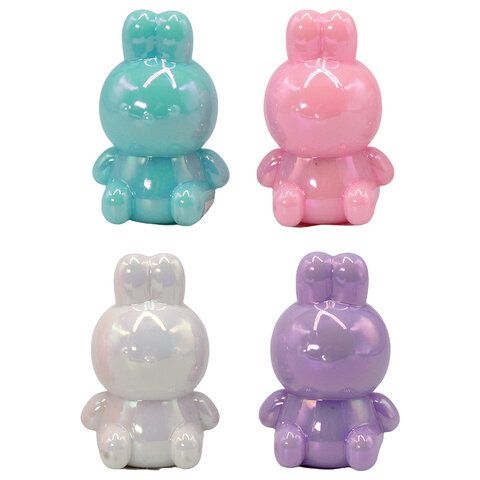 Точилка фигурная стеклянная серия "Зайка", пластиковая, корпус ассорти, дисплей, CNT,, 77249