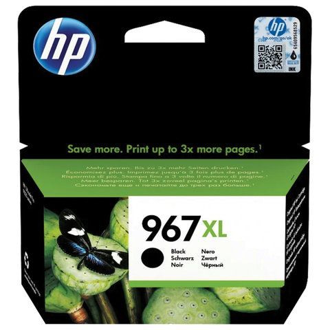 Картридж струйный HP (3JA31AE) для HP OfficeJet Pro 9020/9023, №967XL черный, ресурс 3000 страниц Картридж струйный HP (3JA31AE) для HP OfficeJet Pro 9020/9023, №967XL черный, ресурс 3000 страниц