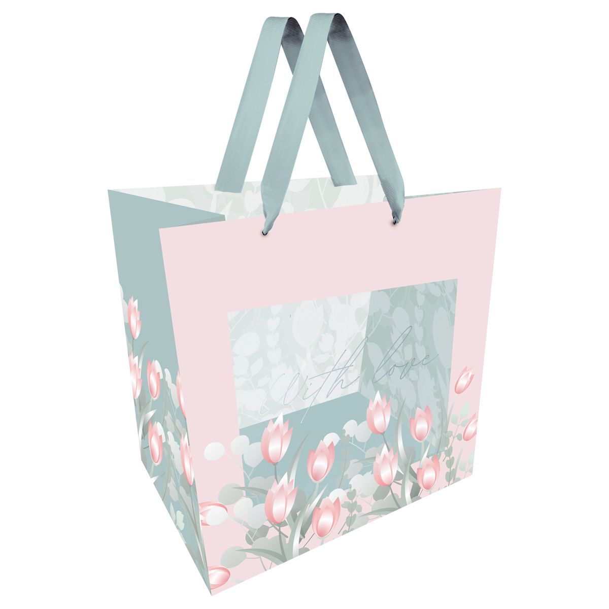 Пакет подарочный 23*18*10см MESHU "Delicate", матовая ламинация