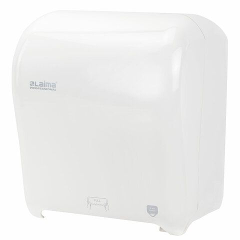 Диспенсер для полотенец в рулонах LAIMA PROFESSIONAL ORIGINAL (Система H1), механический, с автоотрезом листа, ABS-пластик, 605764