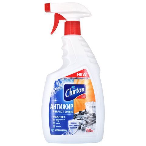 картинка Средство для чистки плит, духовок, грилей от жира/нагара 750 мл, CHIRTON (Чиртон) "АНТИЖИР", 4670013305292 от магазина