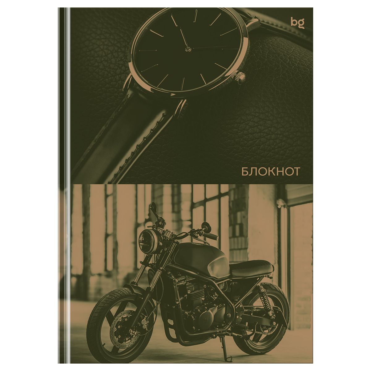 Бизнес-блокнот А5, 64л., евроформат, BG "Мужской стиль", матовая ламинация