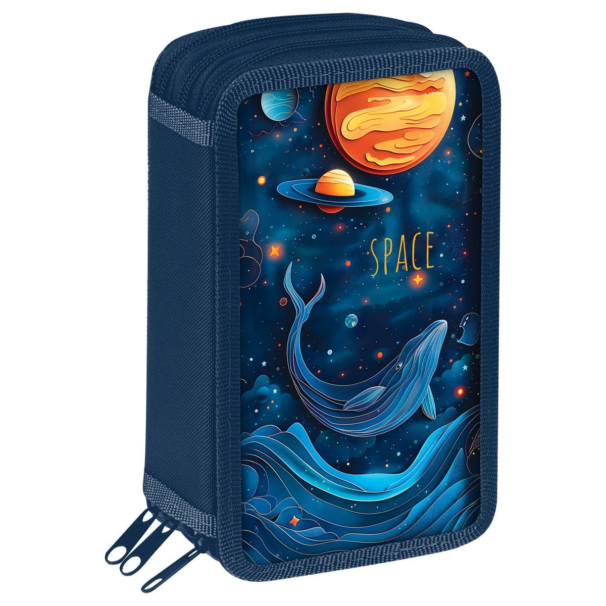 Пенал 3 отделения, 190*110 ArtSpace "The Star Whale", ткань