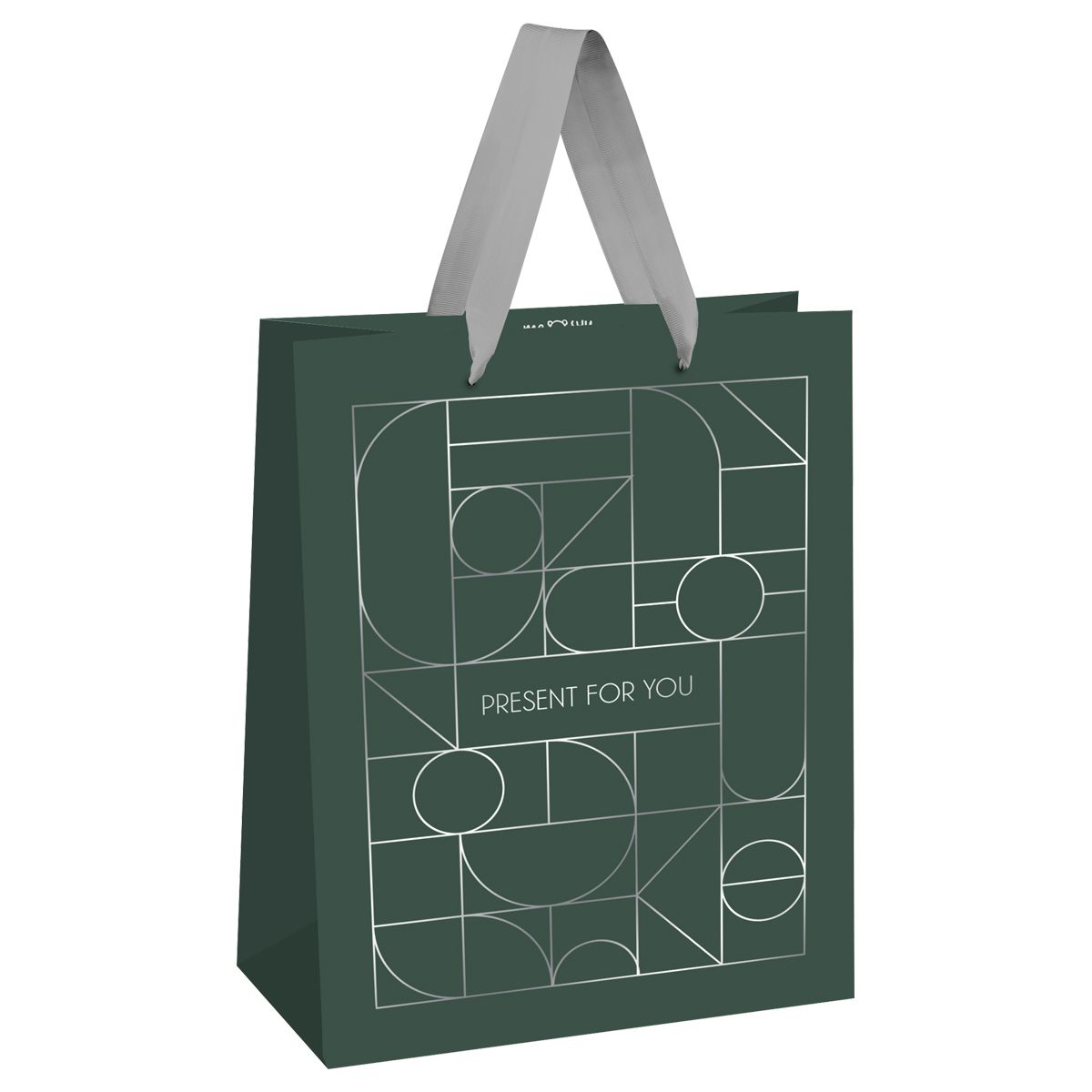 Пакет подарочный 18*23*10см MESHU "Strict lines", фольга, матовая ламинация, ассорти