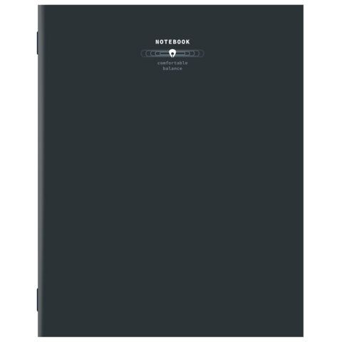 Тетрадь А5 40 л. STAFF "College", скоба, клетка, офсет №2 ЭКОНОМ, обложка картон, "ТЕМНАЯ", 405622