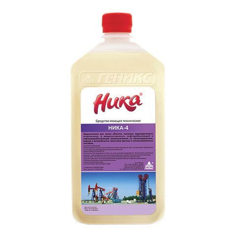 Средство для удаления нефтемаслянных и трудноудаляемых загрязнений 1 кг НИКА-4, жидкое 