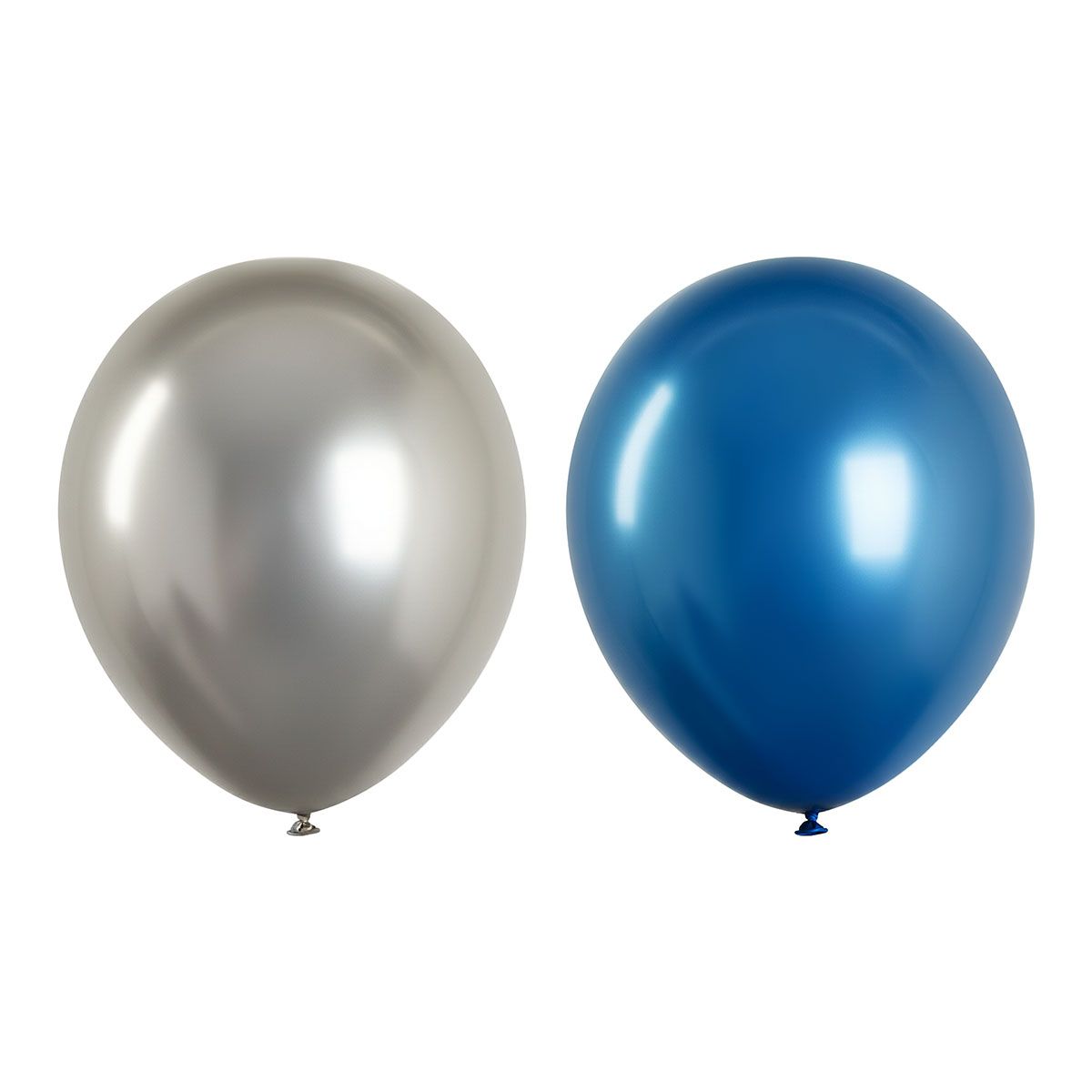 Воздушные шары,  25шт., М12/30см, MESHU "Blue", хром, 2 цвета ассорти