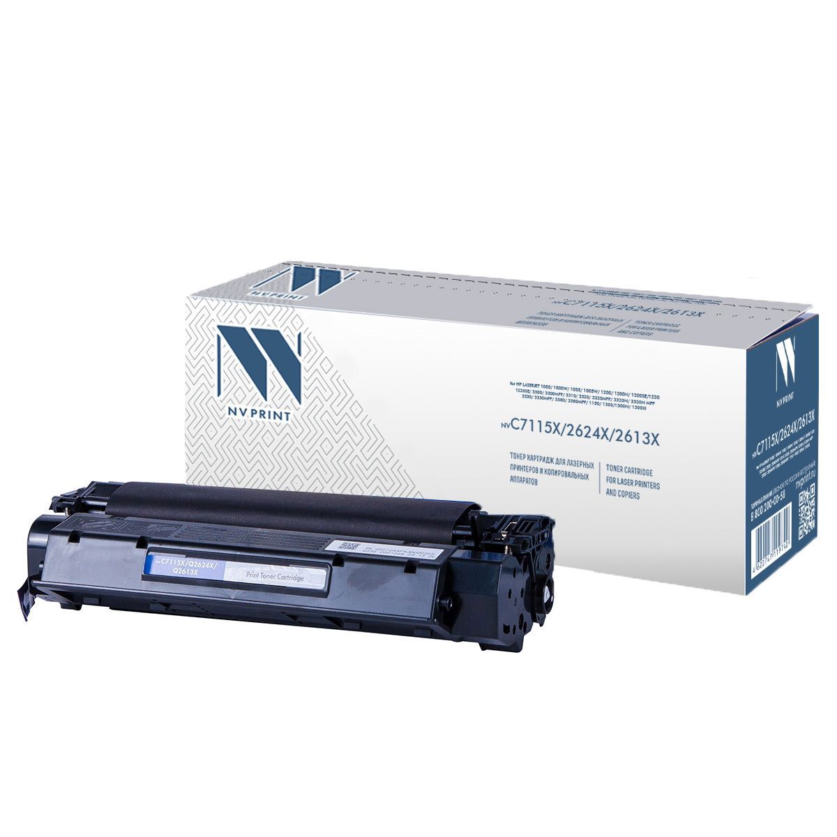 Картридж совм. NV Print C7115X/Q2624X/Q2613X черный для HP LJ 1000/1200/1150 (3500стр.)