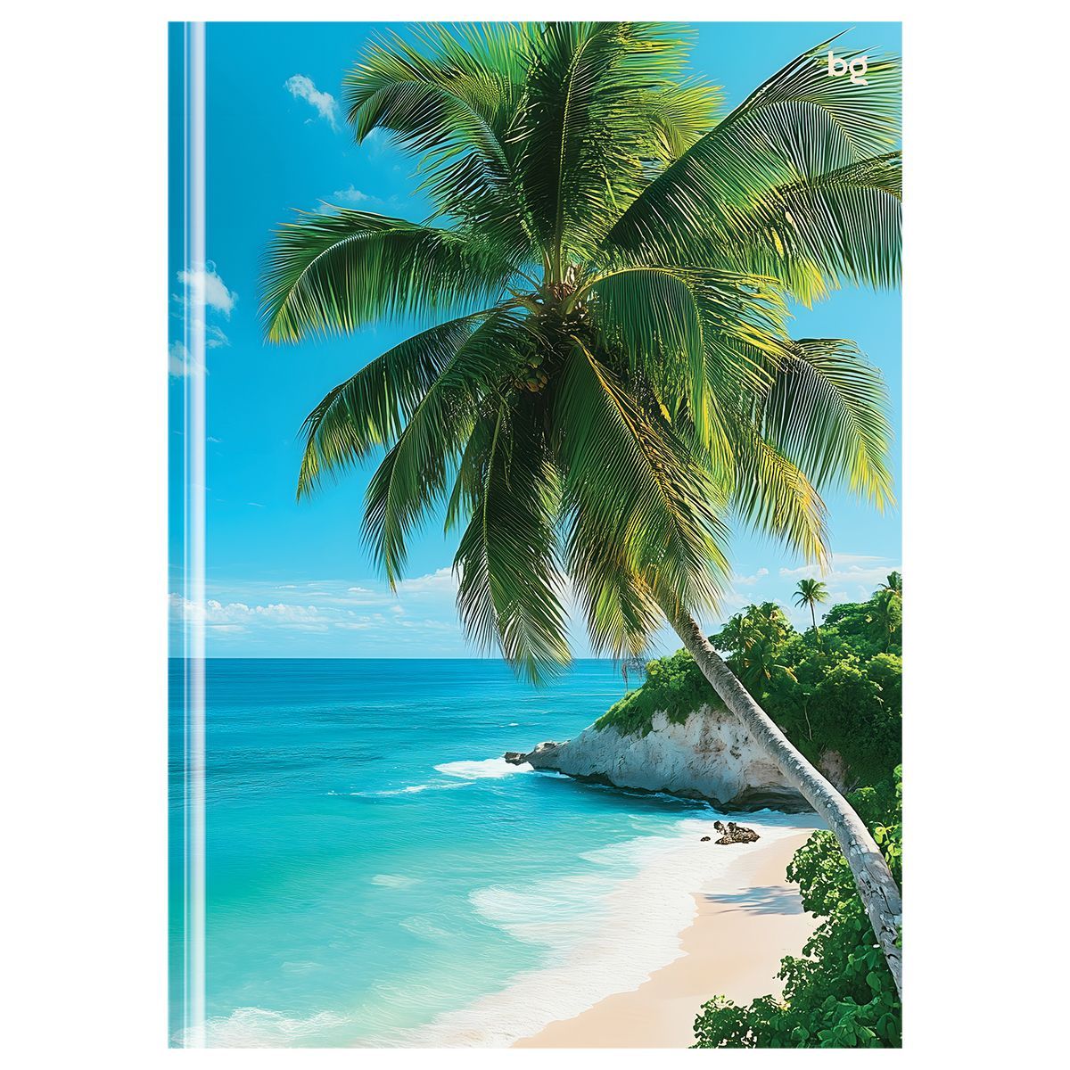 Бизнес-блокнот А5, 160л., евроформат, BG "Пляж", глянцевая ламинация