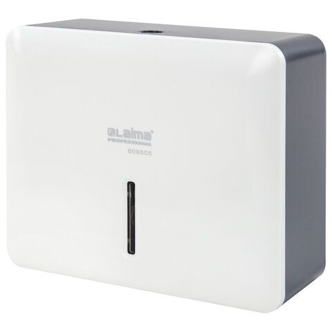 Диспенсер для полотенец LAIMA PROFESSIONAL SUPER (Система H2), Z-сложения, ABS-пластик, белый, 609505