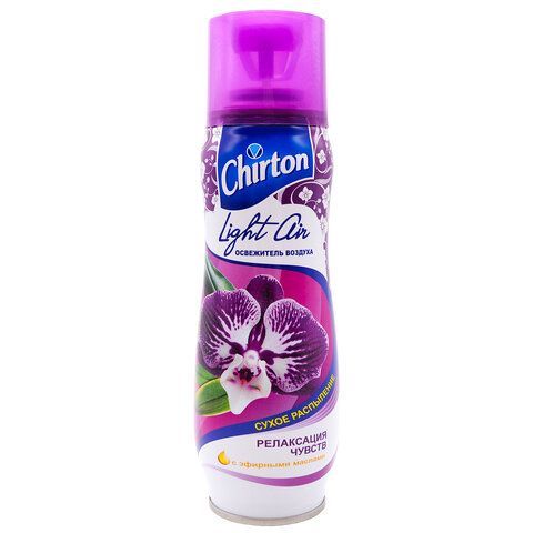 Освежитель воздуха аэрозольный 300 мл CHIRTON (Чиртон) Light Air "Релаксация чувств", сухое распыл, 45590, 4607145645590 