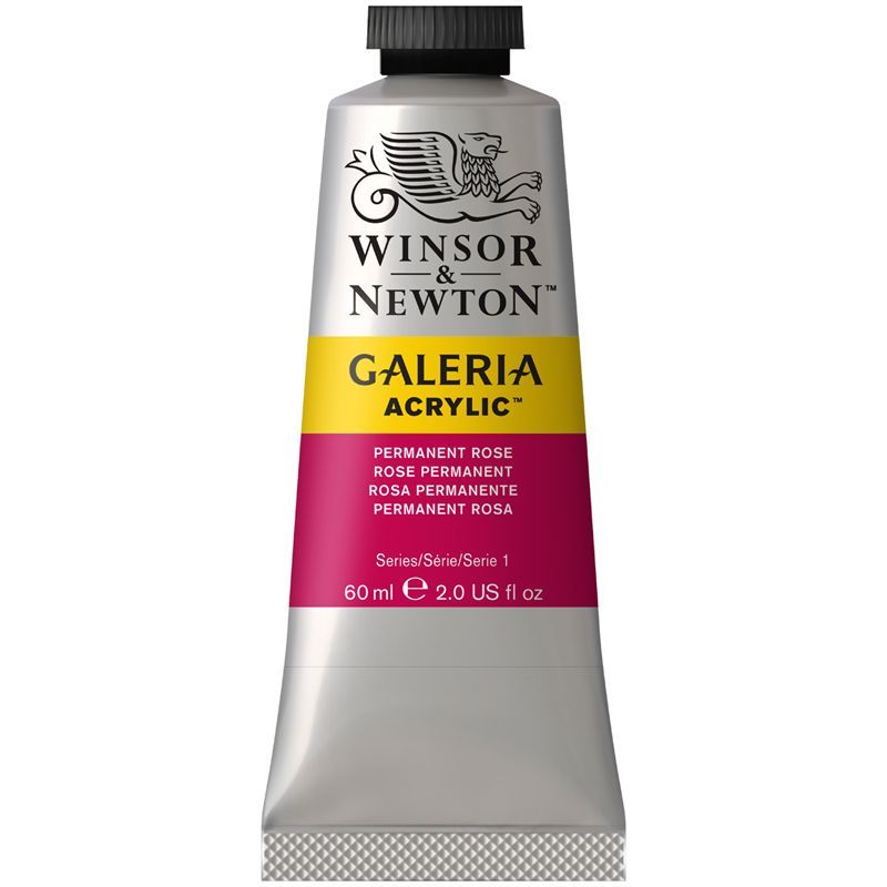 Краска акриловая художественная Winsor&Newton "Galeria", 60мл, туба, перманентный розовый Краска акриловая художественная Winsor&Newton "Galeria", 60мл, туба, перманентный розовый