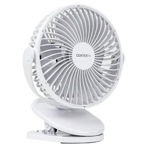 Вентилятор настольный CENTEK CT-5045, 4 режима, d=15 см, 5 Вт, белый