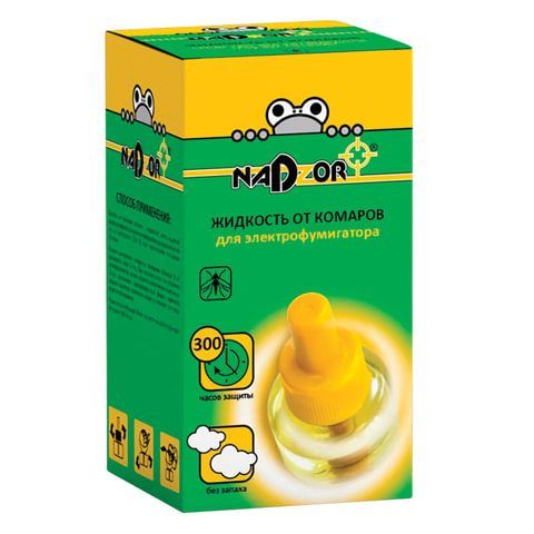 Средство от насекомых жидкость для фумигатора NADZOR (Надзор), 30 ночей, 3808 