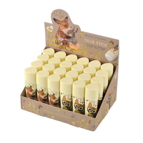 Клей-карандаш BRUNO VISCONTI "Love me", PVP основа, 15 г, 40-0018