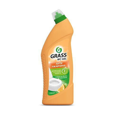 Средство для уборки сантехники и туалета дезинфицирующее 750 мл GRASS DOS-GEL "Сила цитрусов", 125678 