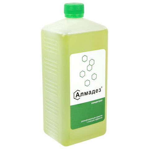 Средство дезинфицирующее 1 л АЛМАДЕЗ, с моющим эффектом, концентрат, крышка, АЛ-402 