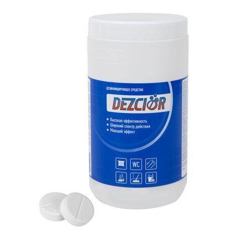 Средство дезинфицирующее 1 кг, ДЕЗХЛОР, хлорные таблетки 300 шт., банка 
