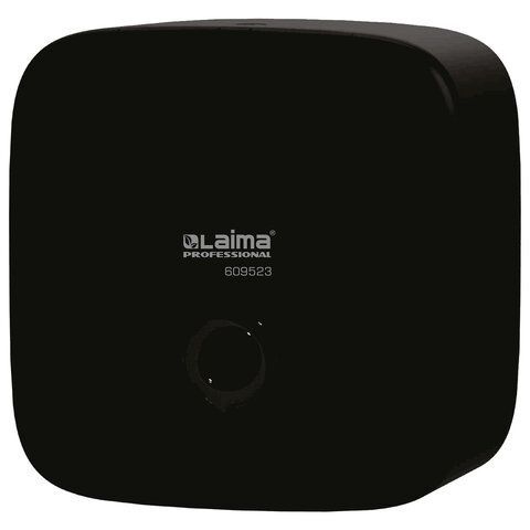 Диспенсер для полотенец LAIMA PROFESSIONAL PREMIUM BLACK (Система H3), V-сложения, черный, ABS-пластик, 609523