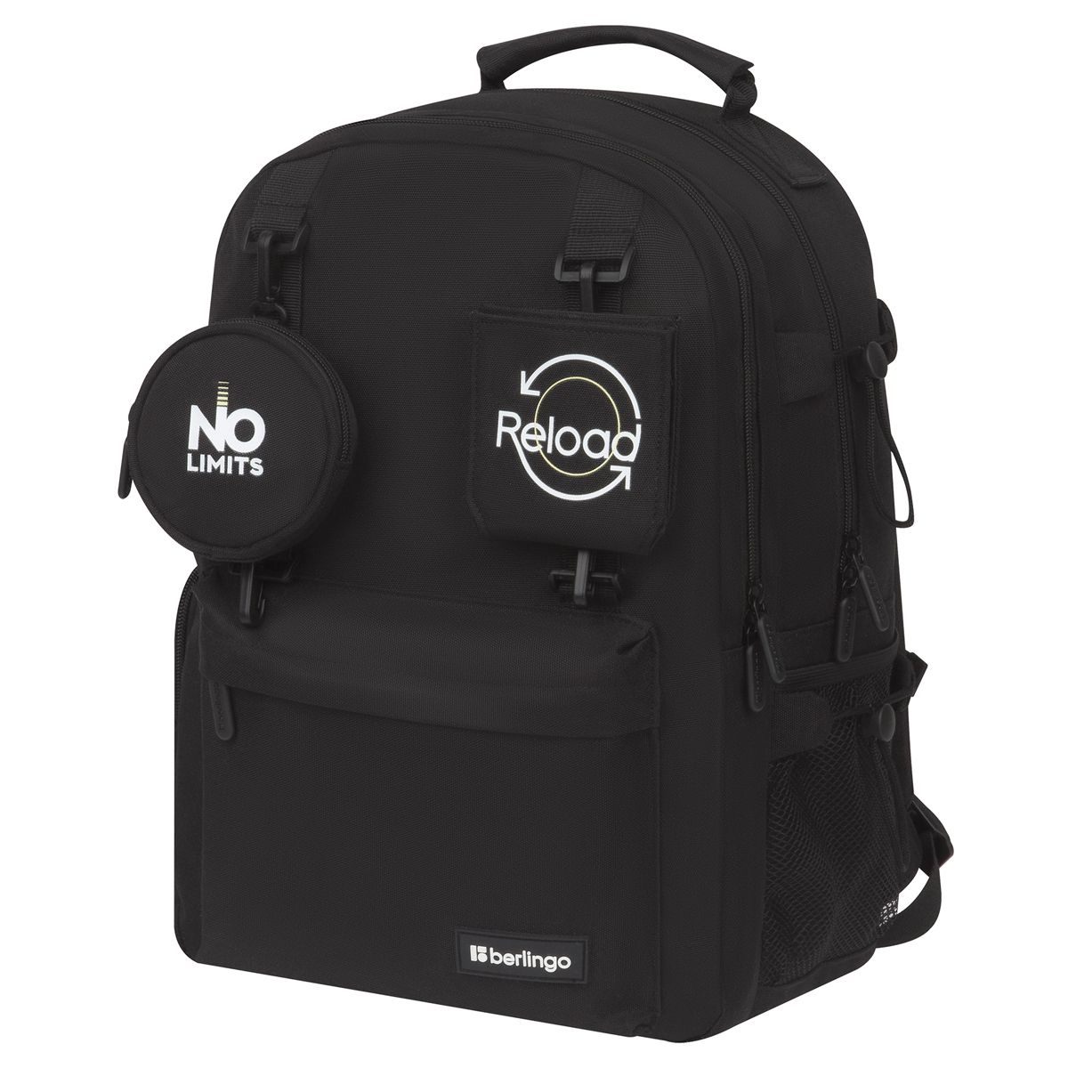 Рюкзак Berlingo Urban "Black ink" 41*29*13см, 2 отделения, 7 карманов, уплотненная спинка Рюкзак Berlingo Urban "Black ink" 41*29*13см, 2 отделения, 7 карманов, уплотненная спинка