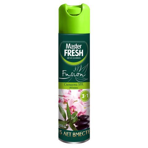 Освежитель воздуха аэрозольный 300мл MASTER FRESH FUSION 3в1 "Свежесть SPA", шк 73381, С0006389 