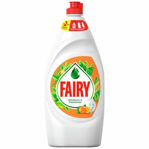 Средство для мытья посуды 900 мл, FAIRY (Фейри) "Апельсин и лимонник", 700415 