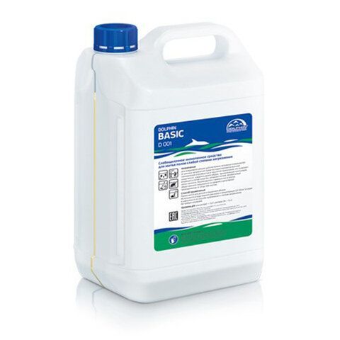 Средство для поломоечных машин Dolphin Basic 5 л, концентрат, малопенное, D001-5 ш/к0 