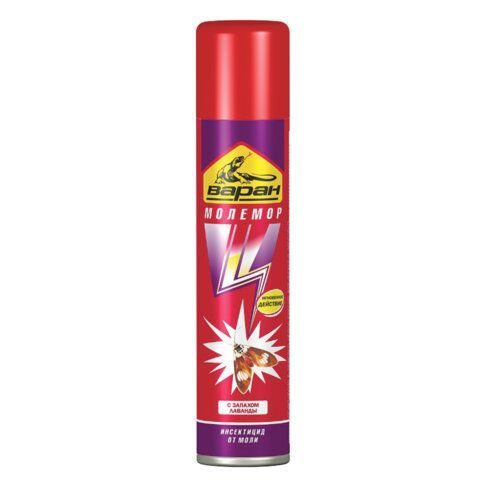Средство инсектицидное от моли 180 мл, ВАРАН "Молемор", СИБИАР, 5-03.02.003.12 