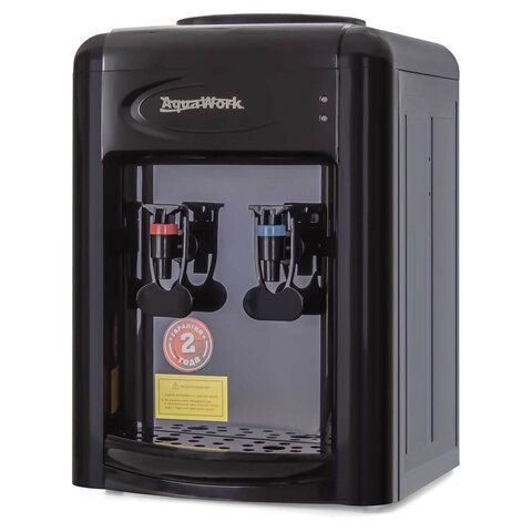 Кулер для воды AQUA WORK 0.7-TDR, настольный, НАГРЕВ/ЭЛЕКТРОННОЕ ОХЛАЖДЕНИЕ, 2 крана,, 34502