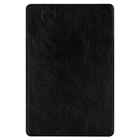 Обложка-карман для карт/картхолдер с вырезом, 64*96 мм, кожзам, черная, ДПС, 2938.ЯК-207