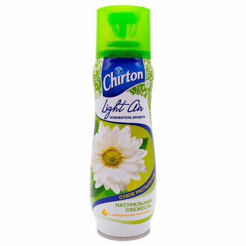 Освежитель воздуха аэрозольный 300 мл, CHIRTON (Чиртон) Light Air, "Натуральная свежесть", сухое распыление 