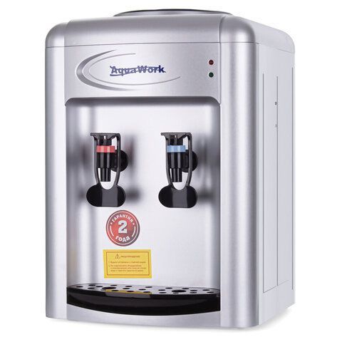 Кулер для воды AQUA WORK 0.7-TDR, настольный, НАГРЕВ/ЭЛЕКТРОННОЕ ОХЛАЖДЕНИЕ, 2 крана,, 24762