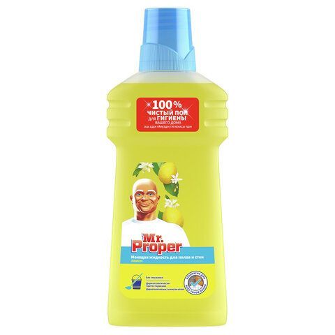 Средство для мытья пола и стен 500 мл, MR.PROPER (Мистер Пропер) "Лимон" 