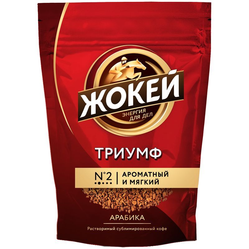 Кофе растворимый Жокей "Триумф", мягкая упаковка, 450г