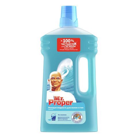 Средство для мытья пола и стен 1 л, MR.PROPER (Мистер Пропер), "Океан", MP-81519417 